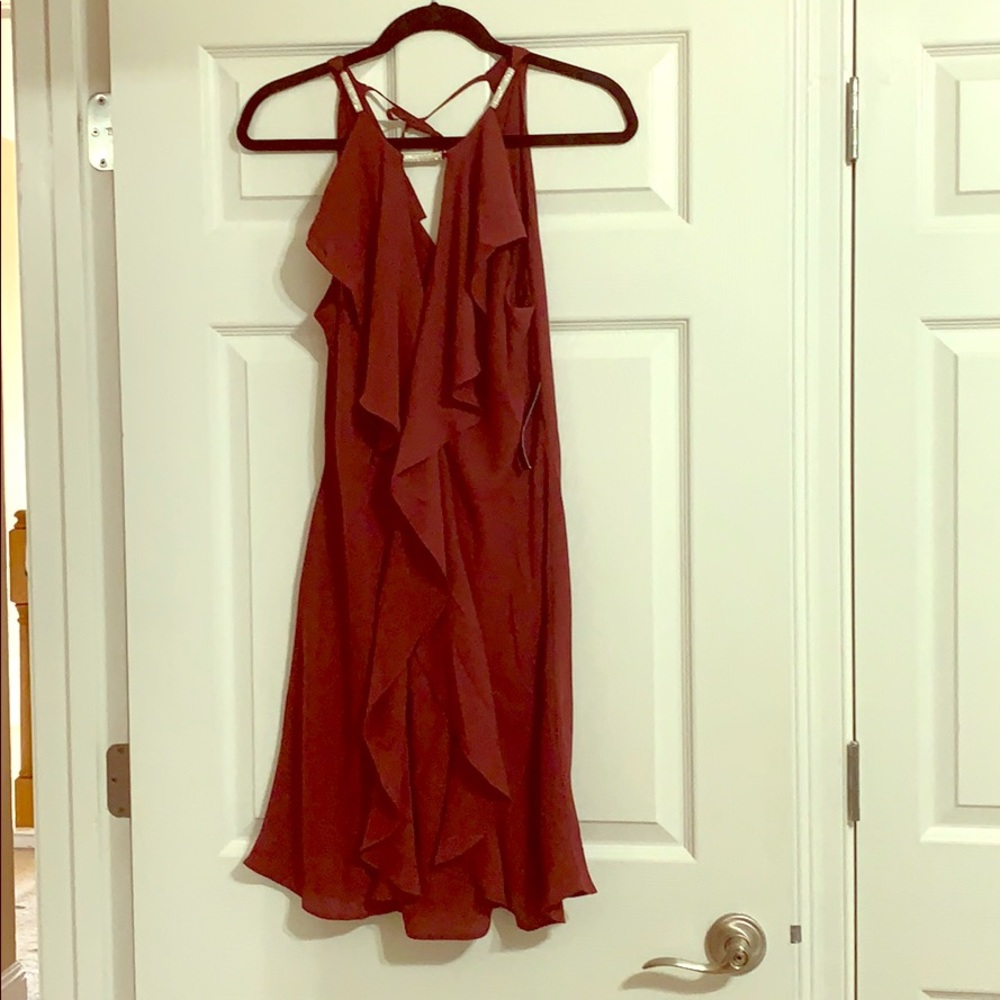 Burgundy short cocktail Dress